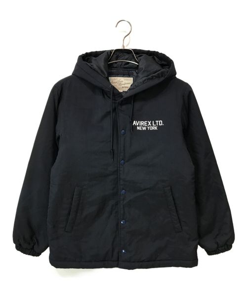 AVIREX（アヴィレックス）AVIREX (アヴィレックス) HOODED COACH JACKET ネイビー サイズ:Mの古着・服飾アイテム