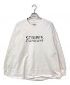 Stripes For Creativeストライプ フォー クリエイティブ）の古着「SUPER BIG ROUND LS TEE」｜ホワイト