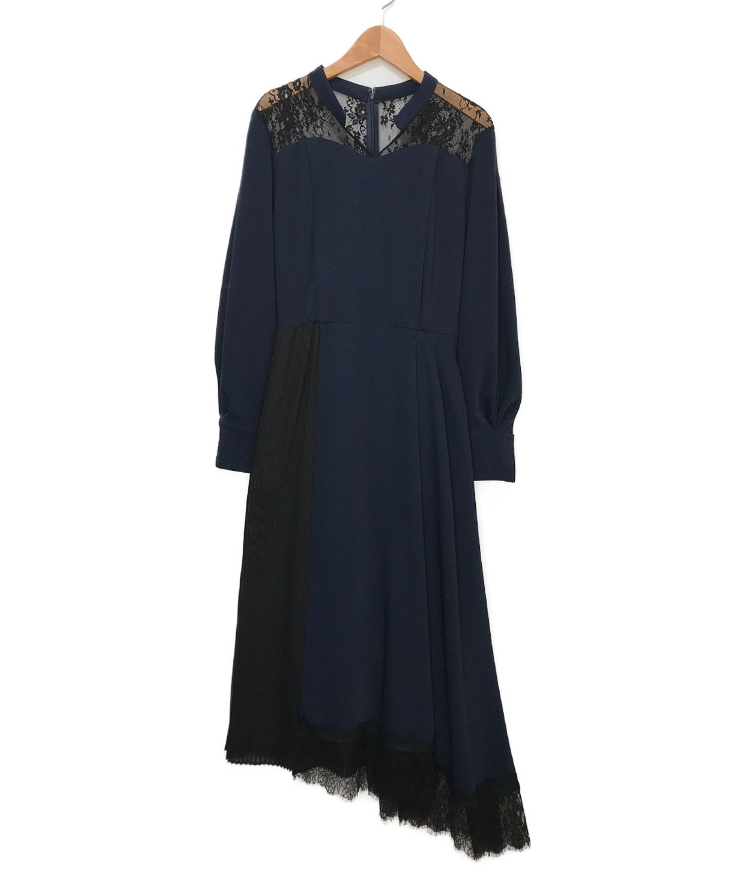 にプリーツ Ameri VINTAGE - AMERI PLEATS DOCKING LACE DRESSの通販