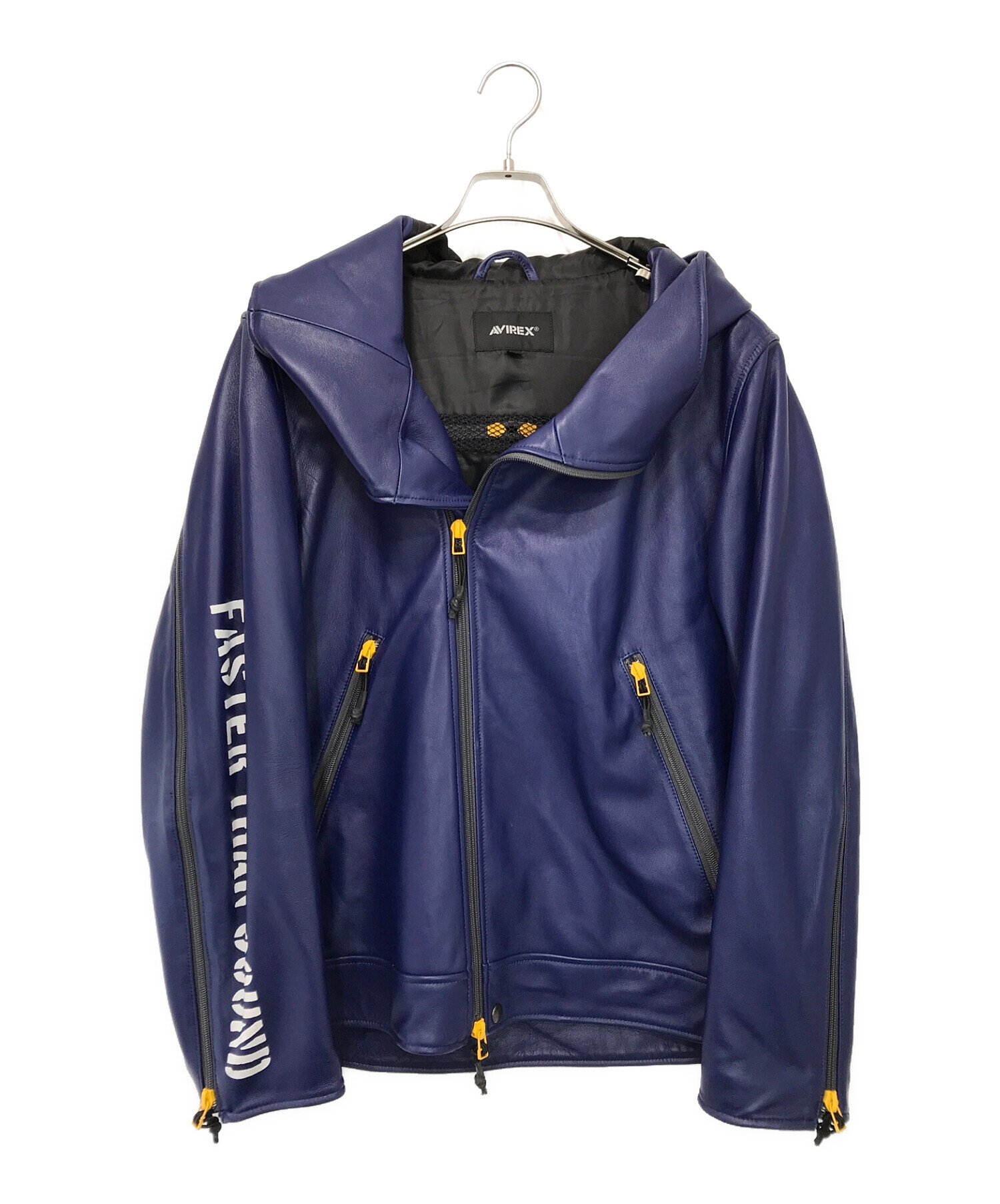 AVIREX (アヴィレックス) HOODED COMBAT RIDERS ブルー サイズ:XL