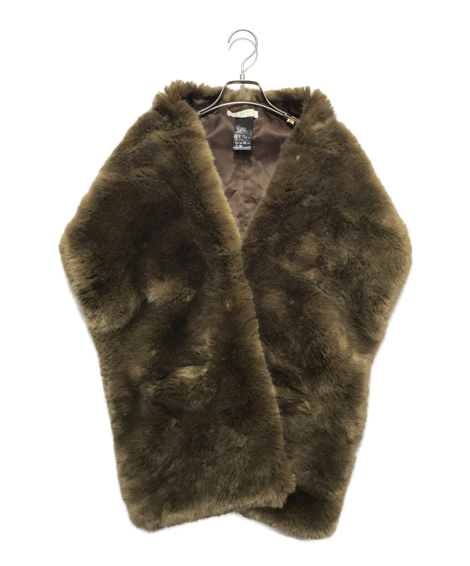 安心価格 A POINT ETC FAKE FUR VEST ファーベスト 3686 冬 euro.com.br