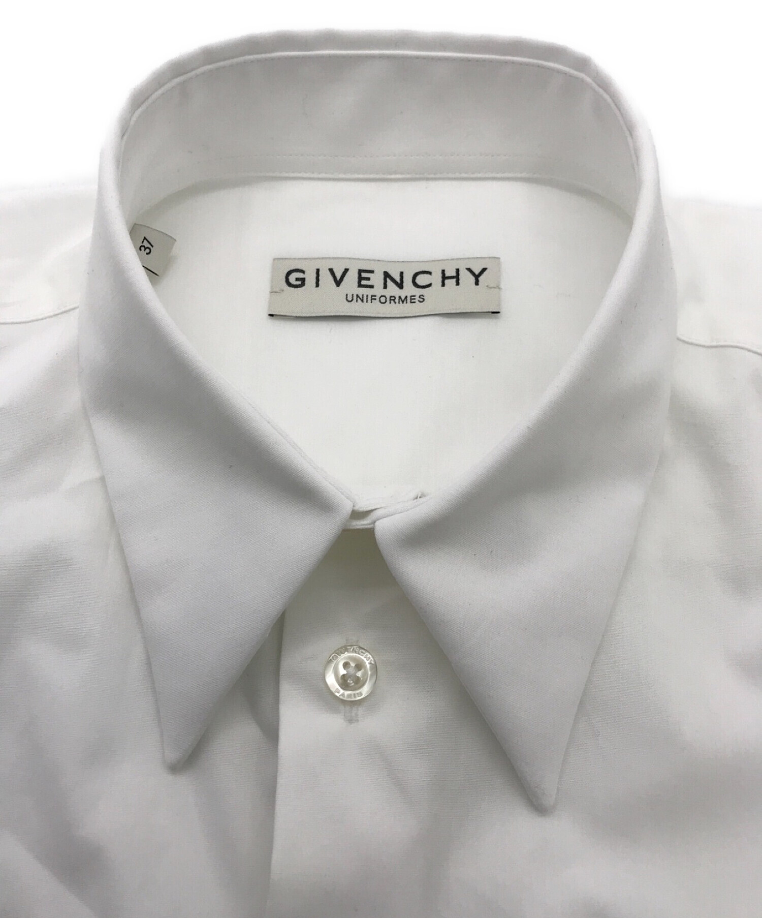 特売商品 GIVENCHY PARIS 2014s リカルドティッシ期 ドレスシャツ 白