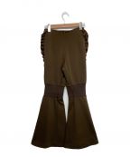 NON TOKYOノントーキョー）の古着「JERSEY FLARED PANTS」｜ブラウン