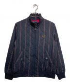 FRED PERRYフレッドペリー）の古着「Padded Harrington Jacket」｜ネイビー