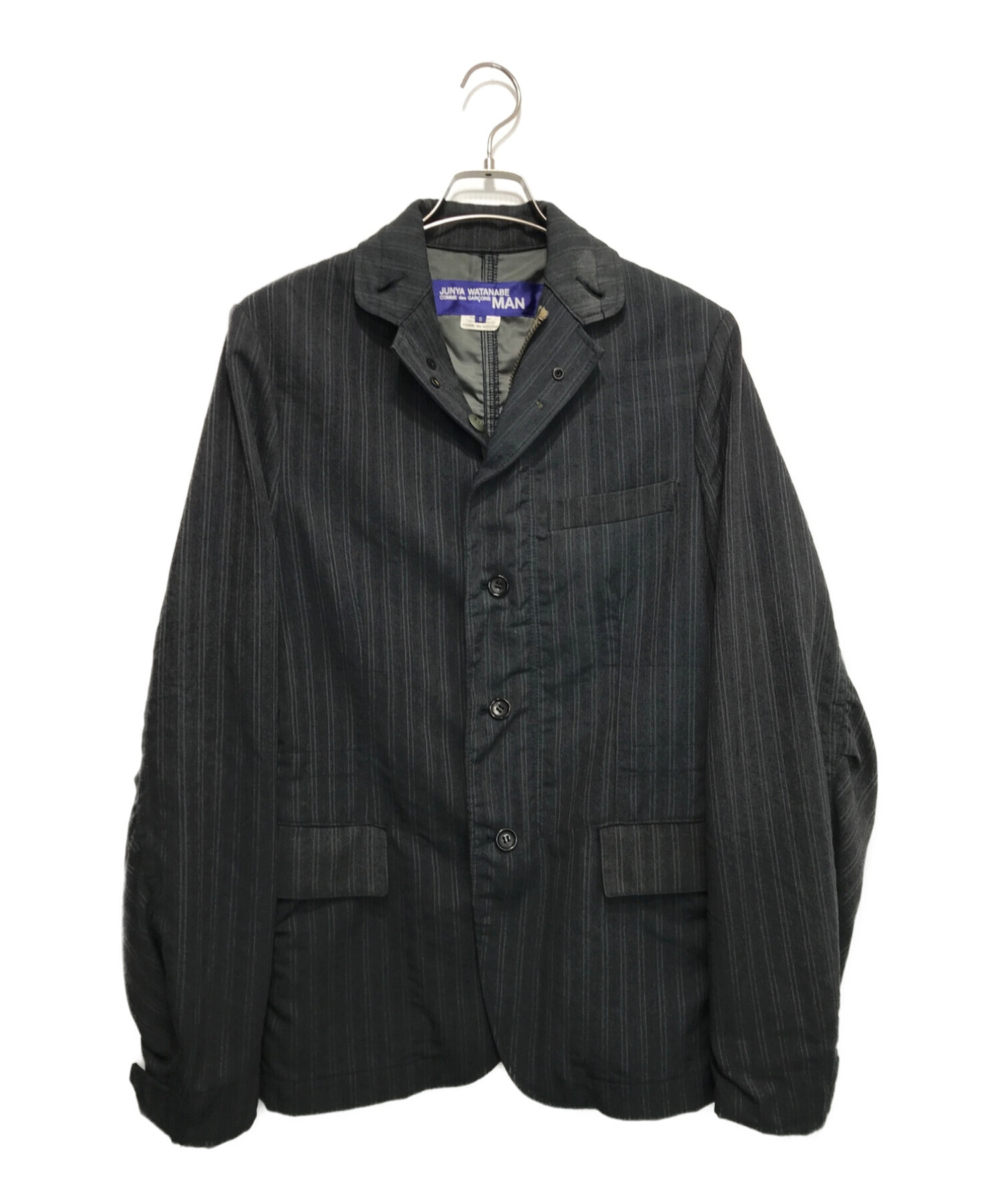 COMME des GARCONS JUNYA WATANABE MAN (コムデギャルソンジュンヤワタナベマン) MA1再構築テーラードジャケット  グレー サイズ:S