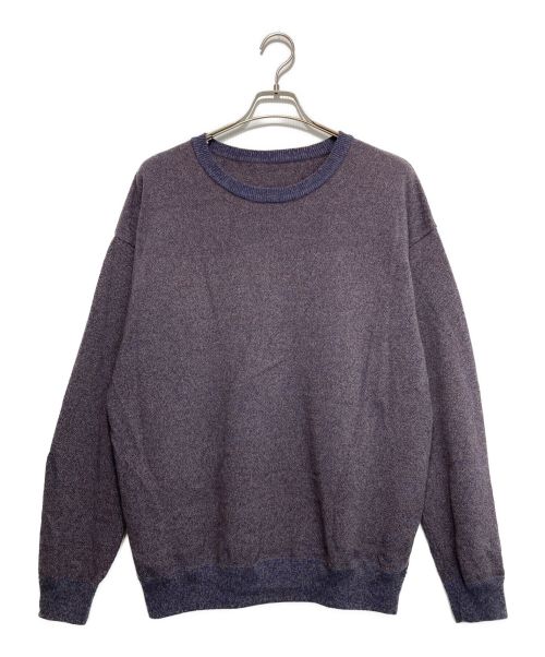 crepuscule（クレプスキュール）crepuscule (クレプスキュール) LIGHT MOSS STITCH L/S SWEAT パープル サイズ:2の古着・服飾アイテム