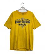 HARLEY-DAVIDSONハーレーダビッドソン）の古着「THUNDER TOWER TEE」｜イエロー