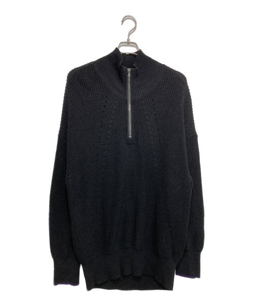 SHAREEF（シャリーフ）SHAREEF (シャリーフ) HALF ZIP KNIT ブラック サイズ:1の古着・服飾アイテム