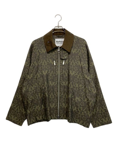 Barbour（バブアー）Barbour (バブアー) WHITE MOUNTAINEERING (ホワイトマウンテ二アニング)  WM BOTANICAL JACQUARD Transport JACKET グリーン×ブラウン サイズ:40の古着・服飾アイテム