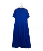 LE CIEL BLEUルシェルブルー）の古着「パールディテールジャージードレス」｜ブルー