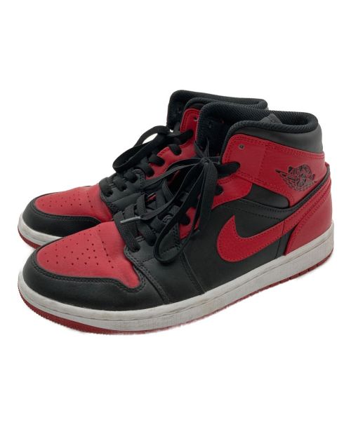 NIKE（ナイキ）NIKE (ナイキ) AIR JORDAN 1 MID レッド サイズ:25.5ｃｍの古着・服飾アイテム