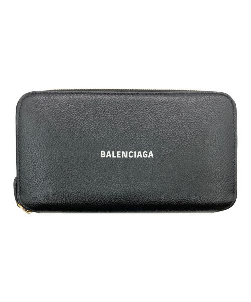 BALENCIAGA（バレンシアガ）BALENCIAGA (バレンシアガ) CASH Continental/ラウンドファスナー長財布 ブラックの古着・服飾アイテム