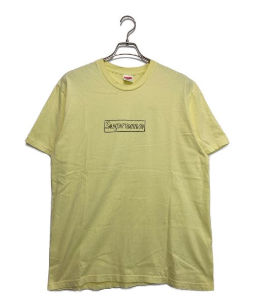 SUPREME（シュプリーム）Supreme (シュプリーム) KAWS CHALK LOGO TEE イエロー サイズ:Lの古着・服飾アイテム