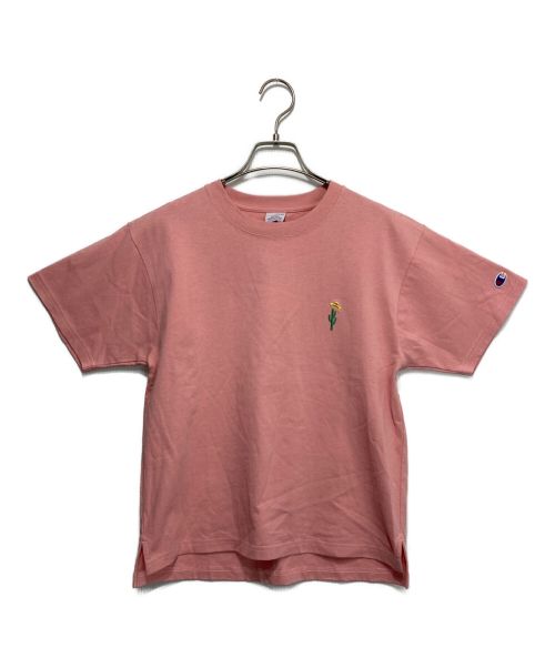 Champion（チャンピオン）Champion (チャンピオン) RHC Ron Herman (アールエイチシーロンハーマン) 別注Tシャツ ピンク サイズ:Sの古着・服飾アイテム