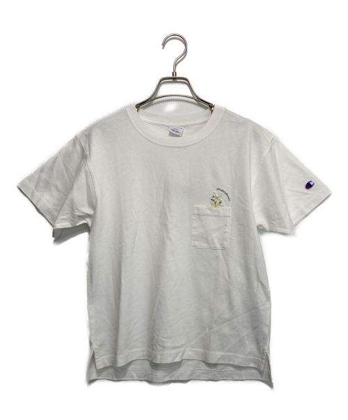 Champion（チャンピオン）Champion (チャンピオン) RHC Ron Herman (アールエイチシーロンハーマン) 別注Tシャツ ホワイト サイズ:S 未使用品の古着・服飾アイテム