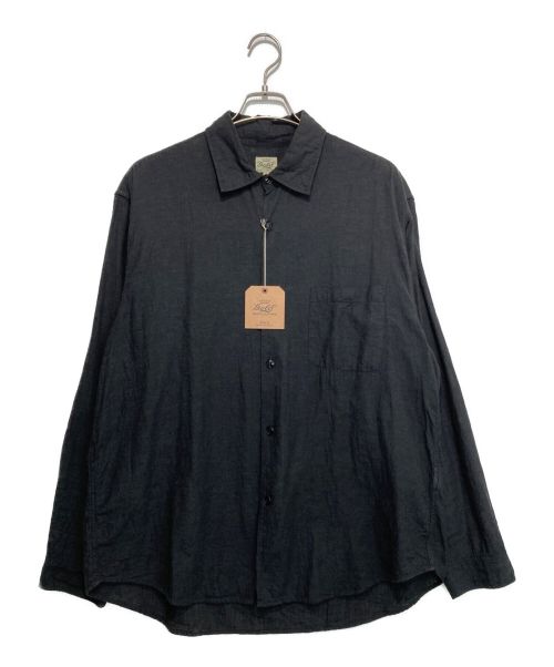 gold（ゴールド）GOLD (ゴールド) VAT DYE CHAMBRAY REGULAR SHIRT ブラック サイズ:Lの古着・服飾アイテム