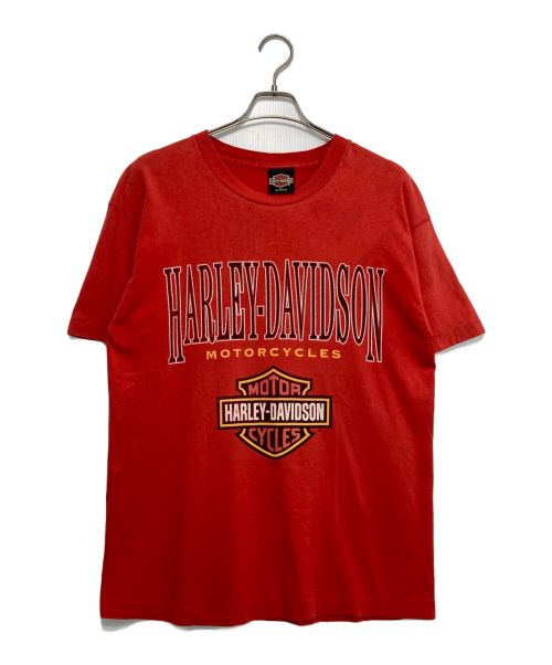 HARLEY-DAVIDSON（ハーレーダビッドソン）HARLEY-DAVIDSON (ハーレーダビッドソン) [古着]90’ｓ ビックロゴTシャツ レッド サイズ:Lの古着・服飾アイテム