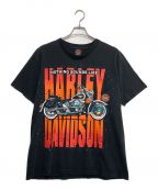 HARLEY-DAVIDSONハーレーダビッドソン）の古着「モータープリントTシャツ」｜ブラック