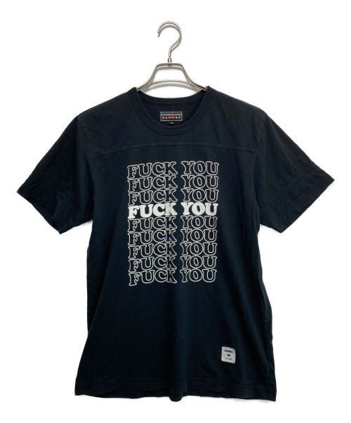 Hysteric Glamour（ヒステリックグラマー）Hysteric Glamour (ヒステリックグラマー) SUPREME (シュプリーム) Fuck You Football Tee ブラック サイズ:Mの古着・服飾アイテム