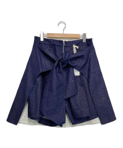 Midorikawa（ミドリカワ）Midorikawa (ミドリカワ) WAIST WRAPPED CULOTTE インディゴ サイズ:Lの古着・服飾アイテム