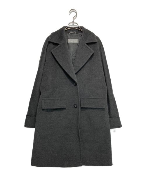 MaxMara（マックスマーラ）MaxMara (マックスマーラ) ラグランスリーブウールコート グレー サイズ:J42/USA8の古着・服飾アイテム