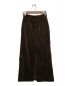 AURALEE（オーラリー）の古着「WASHED CORDUROY SLIT LONG SKIRT」｜ブラウン