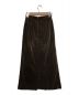 AURALEE (オーラリー) WASHED CORDUROY SLIT LONG SKIRT ブラウン サイズ:1：5800円