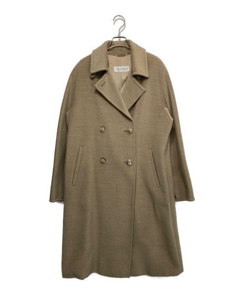 MaxMara（マックスマーラ）MaxMara (マックスマーラ) カシミヤブレンドコート ベージュ サイズ:F38の古着・服飾アイテム