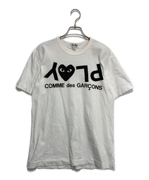 PLAY COMME des GARCONS（プレイ コムデギャルソン）PLAY COMME des GARCONS (プレイ コムデギャルソン) ロゴTシャツ ホワイト サイズ:Mの古着・服飾アイテム