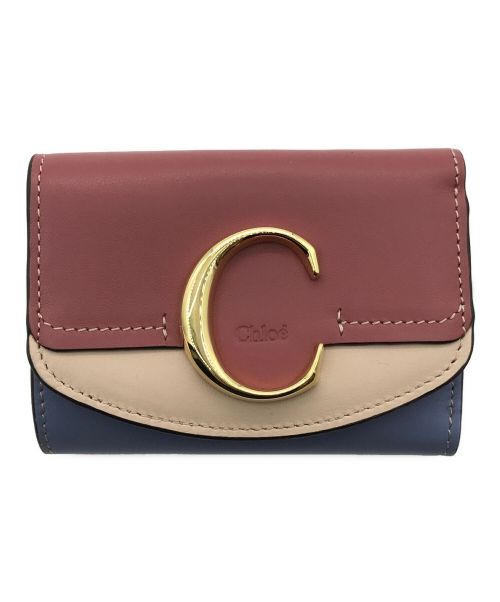 Chloe（クロエ）Chloe (クロエ) CHLOE C COMPACT WALLETS/Cスモールトリフォールドウォレットの古着・服飾アイテム