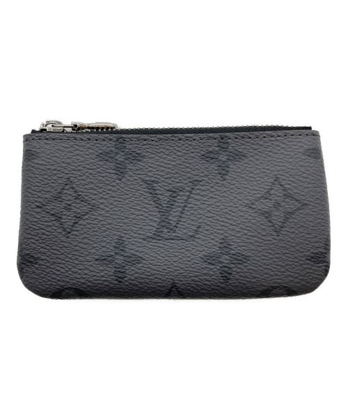 LOUIS VUITTON（ルイ ヴィトン）LOUIS VUITTON (ルイ ヴィトン) ポシェット・クレ モノグラム・エクリプス/コインケース グレーの古着・服飾アイテム