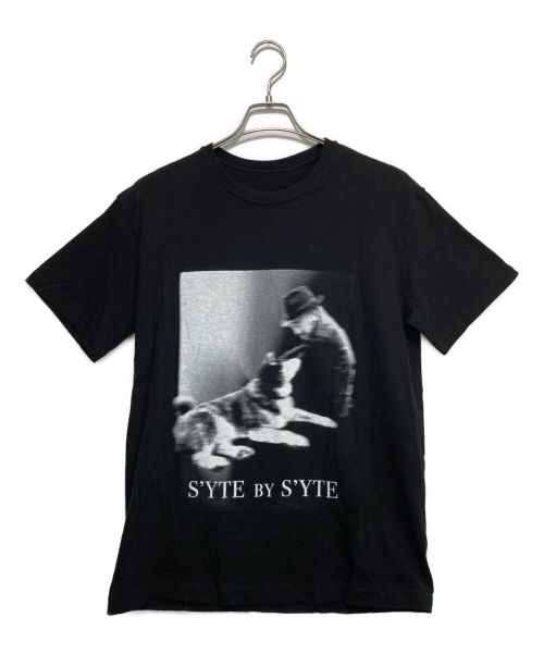 s'yte（サイト）s'yte (サイト) 久米繊維 (クメセンイ) S’TYTE STARE AT EACH OTHER YY T-SHIRT ブラック サイズ:3の古着・服飾アイテム