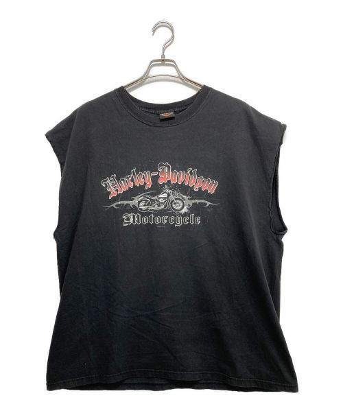 HARLEY-DAVIDSON（ハーレーダビッドソン）HARLEY-DAVIDSON (ハーレーダビッドソン) ノースリーブTシャツ ブラック サイズ:2XLの古着・服飾アイテム