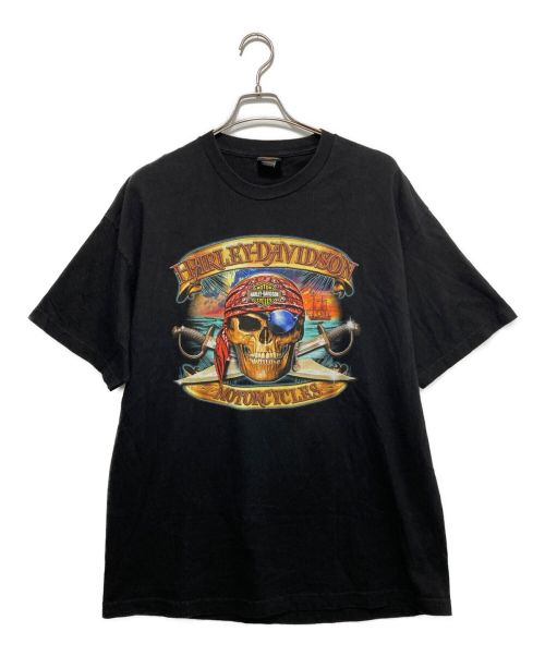 HARLEY-DAVIDSON（ハーレーダビッドソン）HARLEY-DAVIDSON (ハーレーダビッドソン) パイレーツTシャツ ブラック サイズ:-の古着・服飾アイテム