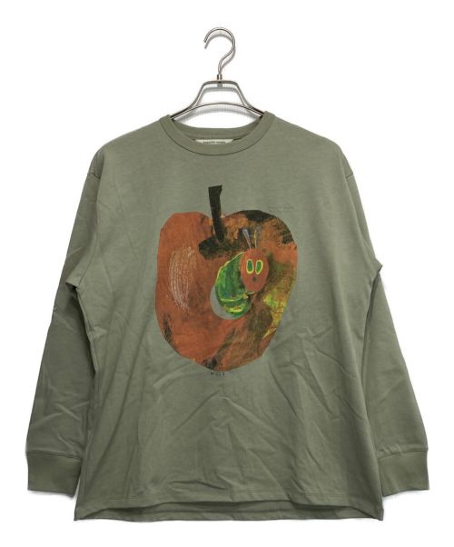 beautiful people（ビューティフルピープル）beautiful people (ビューティフルピープル) ERIC CARLE suvin jersey print long T グリーン サイズ:38 未使用品の古着・服飾アイテム