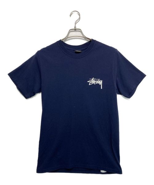 stussy（ステューシー）stussy (ステューシー) プリントTシャツ ネイビー サイズ:Sの古着・服飾アイテム