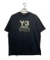 Y-3（ワイスリー）の古着「Stacked Logo Tee」｜ブラック