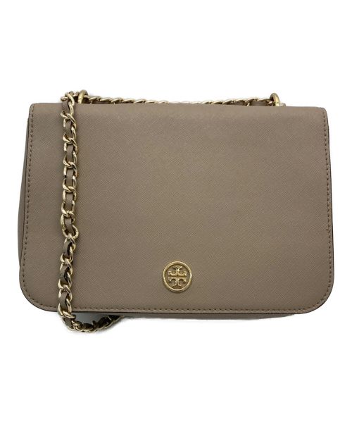 TORY BURCH（トリーバーチ）TORY BURCH (トリーバーチ) チェーン2wayバッグ ライトグレーの古着・服飾アイテム