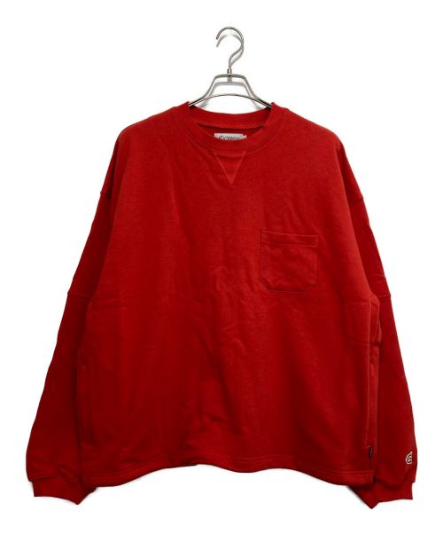 EVISEN（エビセン）EVISEN (エビセン) SPRING BREAK CREW SWEAT レッド サイズ:XLの古着・服飾アイテム