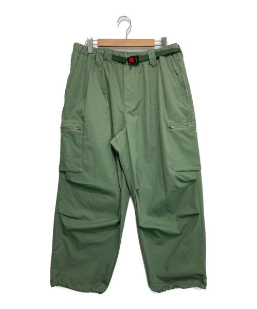 TIGHTBOOTH PRODUCTION（タイトブースプロダクション）TIGHTBOOTH PRODUCTION (タイトブースプロダクション) TECH TWILL CARGO PANTS グリーン サイズ:XLの古着・服飾アイテム