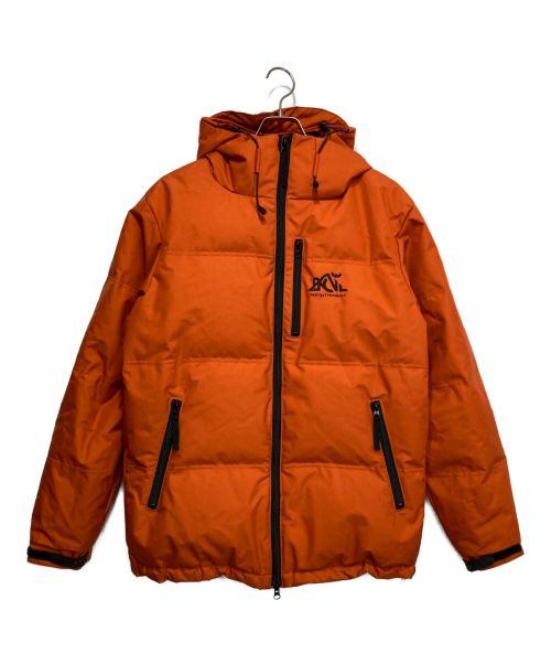 BACK CHANNEL（バックチャンネル）BACK CHANNEL (バックチャンネル) NANGA (ナンガ) 3layer hooded down jacket オレンジ サイズ:XLの古着・服飾アイテム