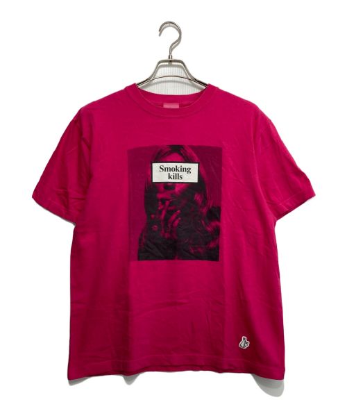 FR2（エフアールツー）FR2 (ファッキングラビッツ) smoking kills/Tシャツ パープル サイズ:Mの古着・服飾アイテム