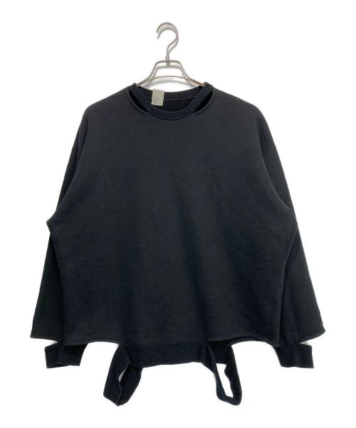 N.HOOLYWOOD（エヌ ハリウッド）N.HOOLYWOOD (エヌ ハリウッド) L/S SWEAT ブラック サイズ:40の古着・服飾アイテム