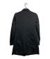 BLACK COMME des GARCONS (ブラック コムデギャルソン) ポリ縮絨スター3Bロングジャケット ブラック サイズ:S：11000円