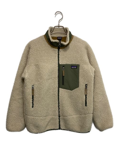 Patagonia（パタゴニア）Patagonia (パタゴニア) レトロX/ボアジャケット ベージュ×カーキ サイズ:14の古着・服飾アイテム