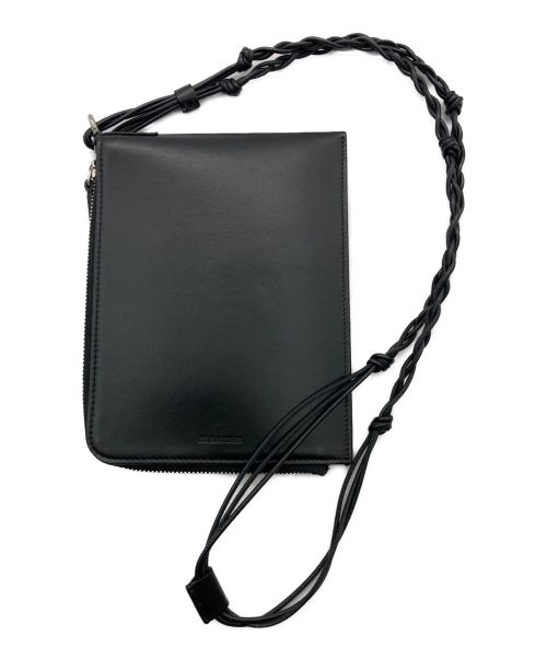 JIL SANDER（ジルサンダー）JIL SANDER (ジルサンダー) TANGLE PASSPORT HOLDER/Tangle パスポートケース ブラックの古着・服飾アイテム