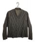 HOMME PLISSE ISSEY MIYAKE（オムプリッセ イッセイ ミヤケ）の古着「TWEED PLEATS Jacket」｜ブラウン