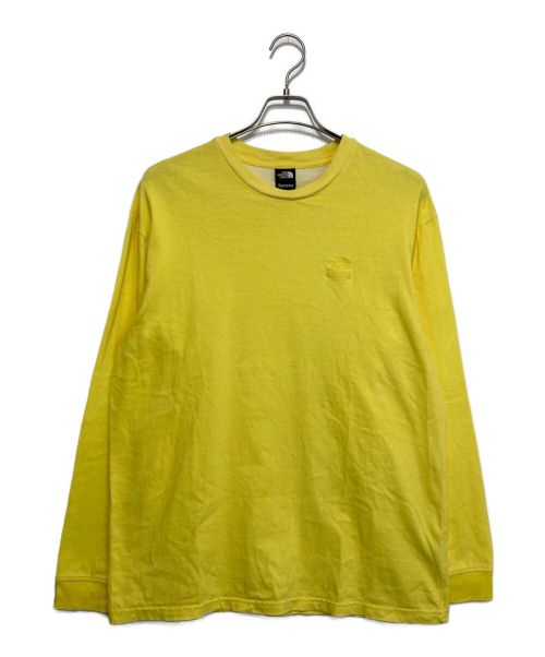 SUPREME（シュプリーム）Supreme (シュプリーム) THE NORTH FACE (ザ ノース フェイス) PIGMENT PRINT L/S TEE イエロー サイズ:Lの古着・服飾アイテム