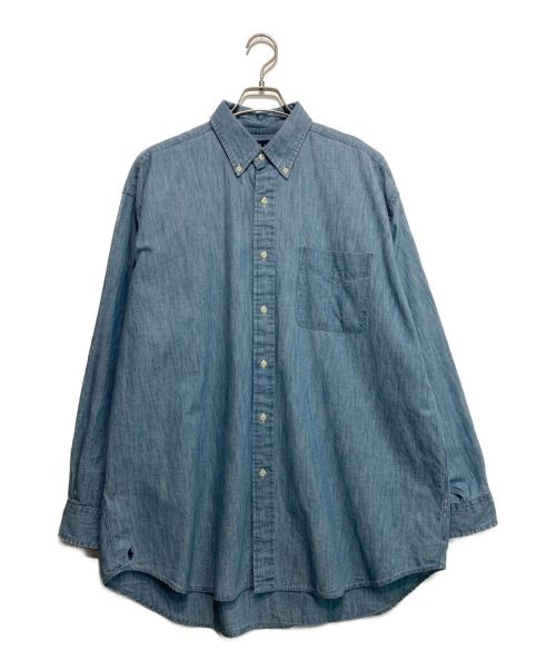 RALPH LAUREN（ラルフローレン）RALPH LAUREN (ラルフローレン) CHAMBRAY BD BIG FIT スカイブルー サイズ:Lの古着・服飾アイテム