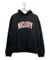 NERDY（ノルディ）の古着「BOUCLE LOGO PULLOVER HOODIE」｜ブラック